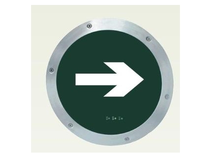 敏华地上疏散指示牌